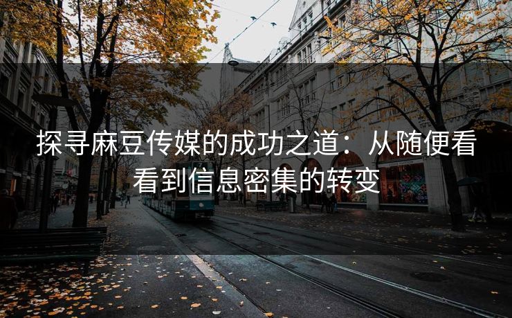 探寻麻豆传媒的成功之道：从随便看看到信息密集的转变