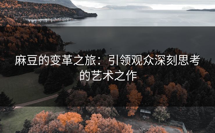 麻豆的变革之旅：引领观众深刻思考的艺术之作